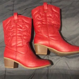 Karyns collection -western style red boots